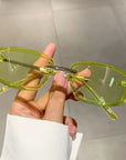 [ Candies ] Retro Rectangular Sunglasses