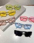 [ Candies ] Retro Rectangular Sunglasses