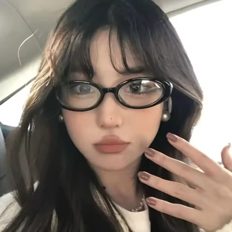 [ Hadid ] Vintage Oval Glasses