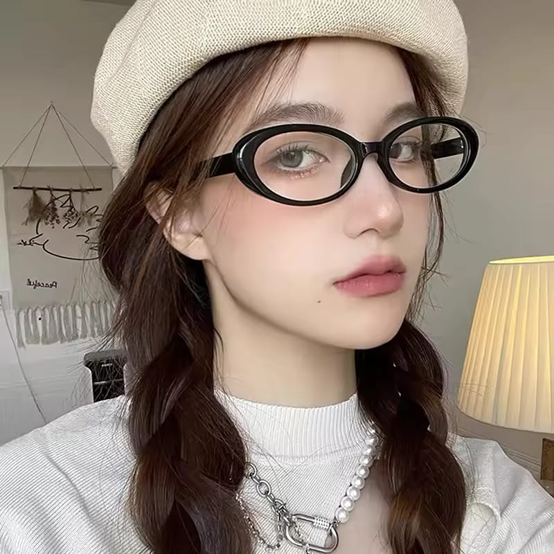 [ Hadid ] Vintage Oval Glasses