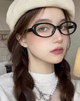 [ Hadid ] Vintage Oval Glasses