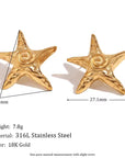 [ Carina ] Starfish Earring Pair