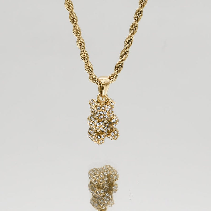 [ Ted ] Gold TeddyBear Necklace - projectshades