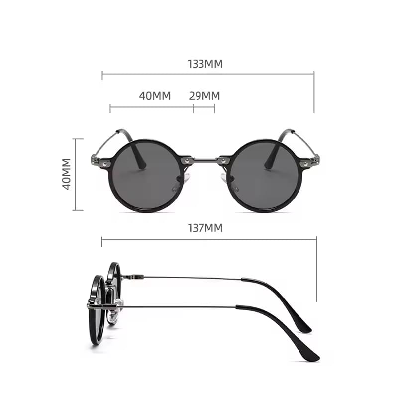 [ Sydney ] Unisex Round Sunglasses