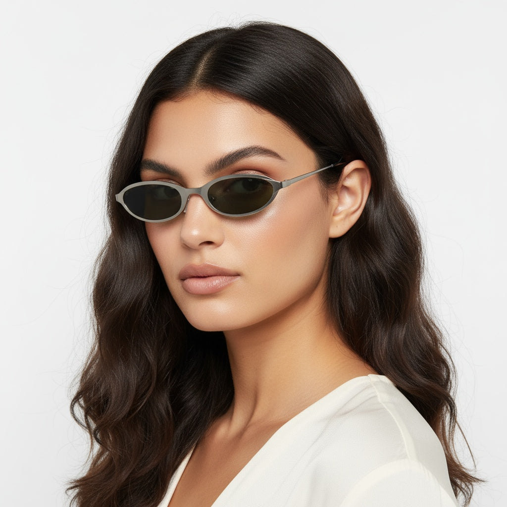 [ Sand ] Oval Unisex Sunglasses - projectshades