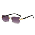 [ Roma ] Rimless Metallic Sunglasses - projectshades