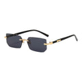 [ Roma ] Rimless Metallic Sunglasses - projectshades