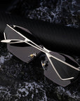 [ METRO MONKEY ] Metal Geometric Sunglasses