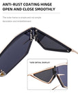 [ METRO MONKEY ] Metal Geometric Sunglasses
