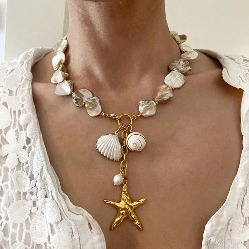 [ Bahamas ] Starfish Beach Necklace - projectshades