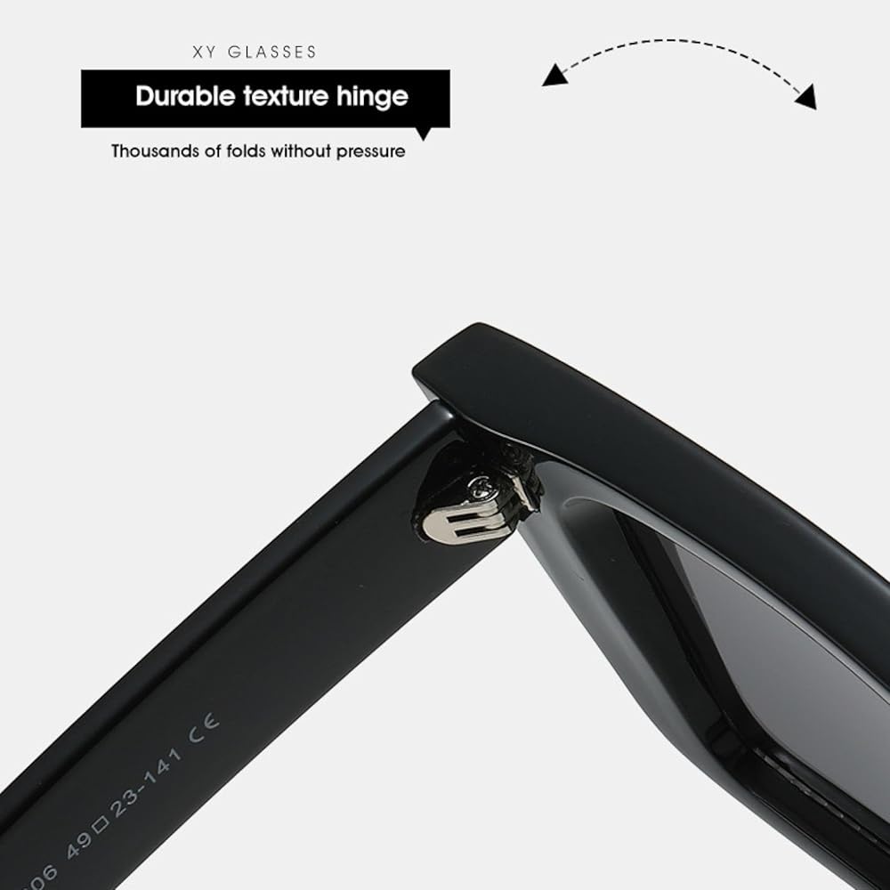 [ Blanco ] Classic Rectangular Sunglasses