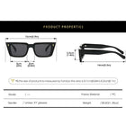 [ Blanco ] Classic Rectangular Sunglasses