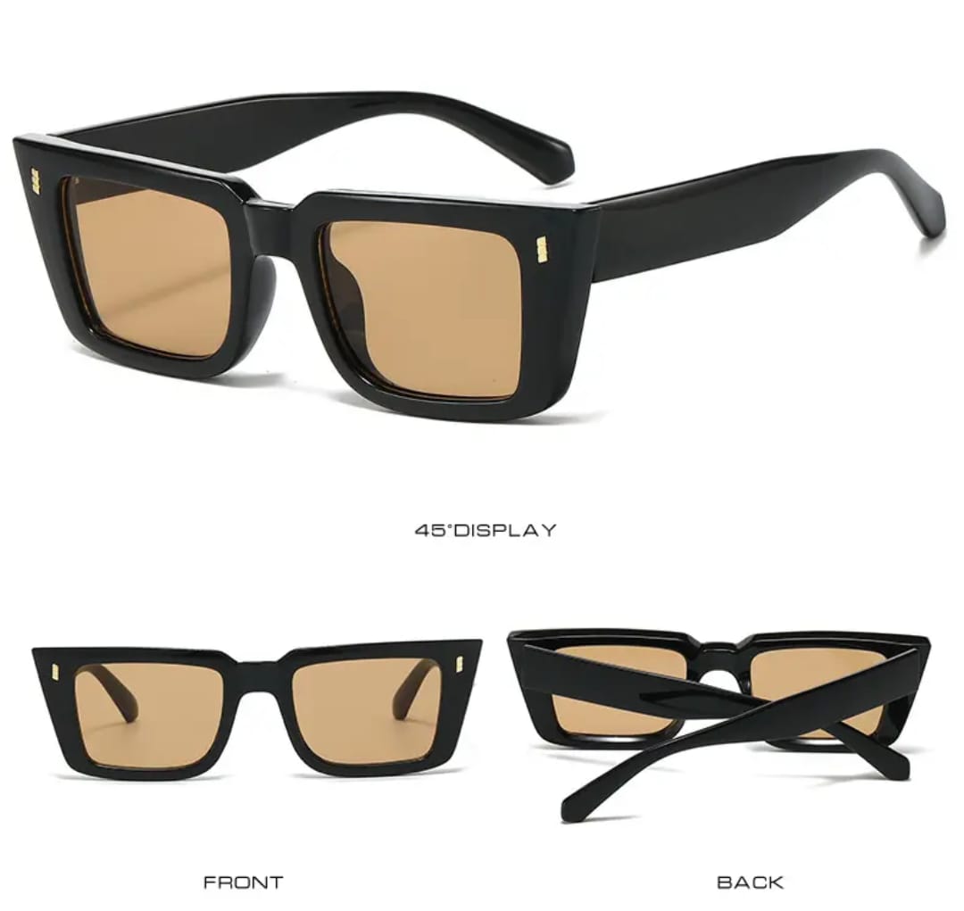 [ Blanco ] Classic Rectangular Sunglasses