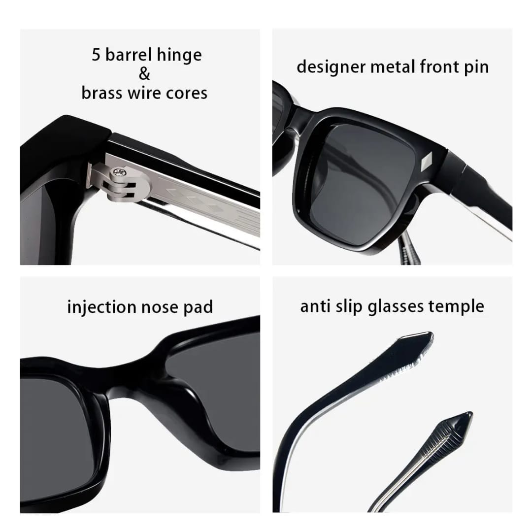 [ Nero ] Unisex Luxe Sunglasses - Leopard/Olive