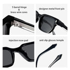 [ Nero ] Unisex Luxe Sunglasses - Leopard/Olive