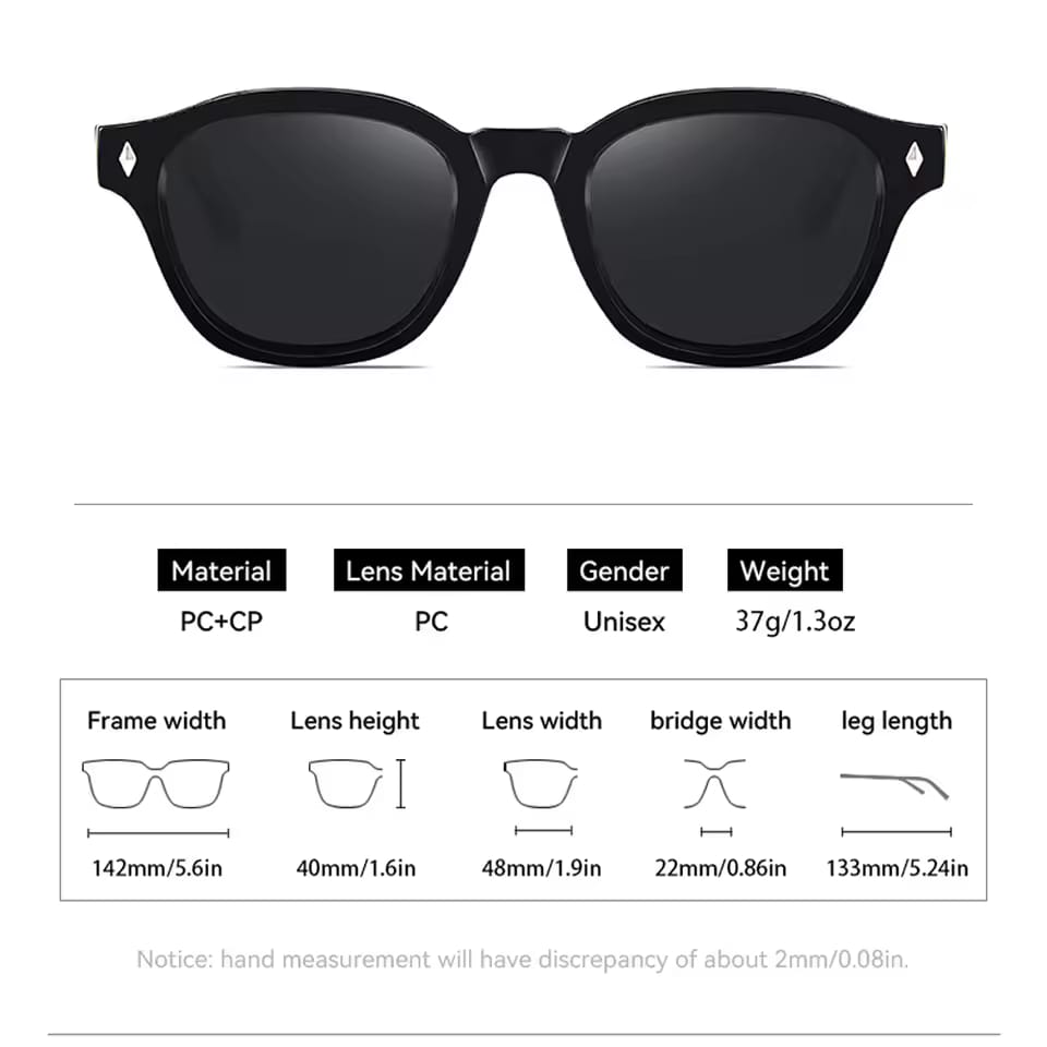 [ Oslo ] Luxe Unisex Sunglasses - Black/Leopard