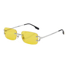 [ Serendipity 2.0 ] Holiday Rimless Sunglasses : Yellow - projectshades