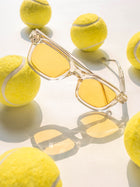 [ Vanta ] Luxe Unisex Sunglasses - Clear/Yellow