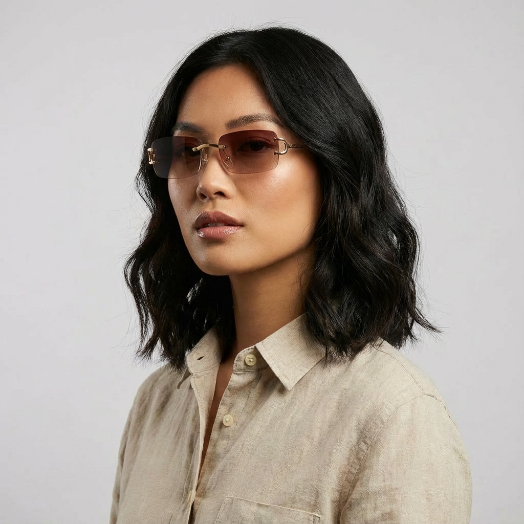 [ Serendipity ] Holiday Rimless Sunglasses - projectshades