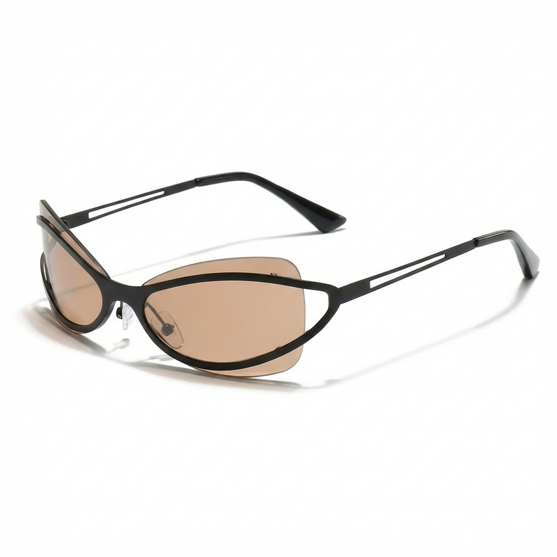 [ Isla ] Y2k Metallic Sunglasses - projectshades