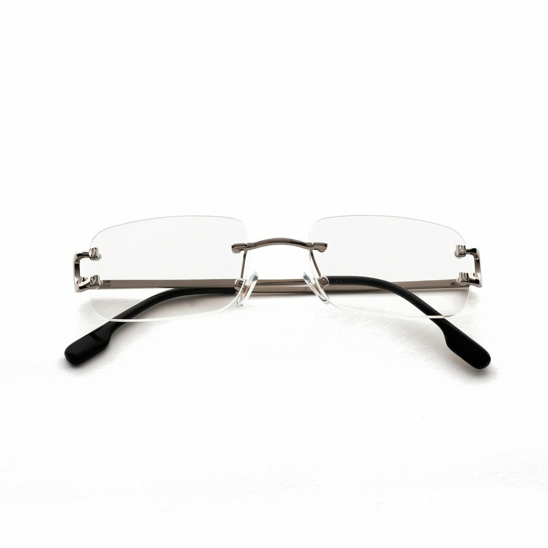 [ Serendipity 2.0 ] Holiday Rimless Sunglasses : Clear - projectshades
