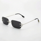 [ Serendipity 2.0 ] Holiday Rimless Sunglasses : Black