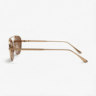 [ Miami ] Oval Aviator Sunglasses : Brown/Gold - projectshades