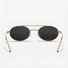 [ Miami ] Oval Aviator Sunglasses : Black/Gold - projectshades