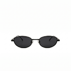 [ Orbit ] Oval Sleek Sunglasses : Black/black - projectshades