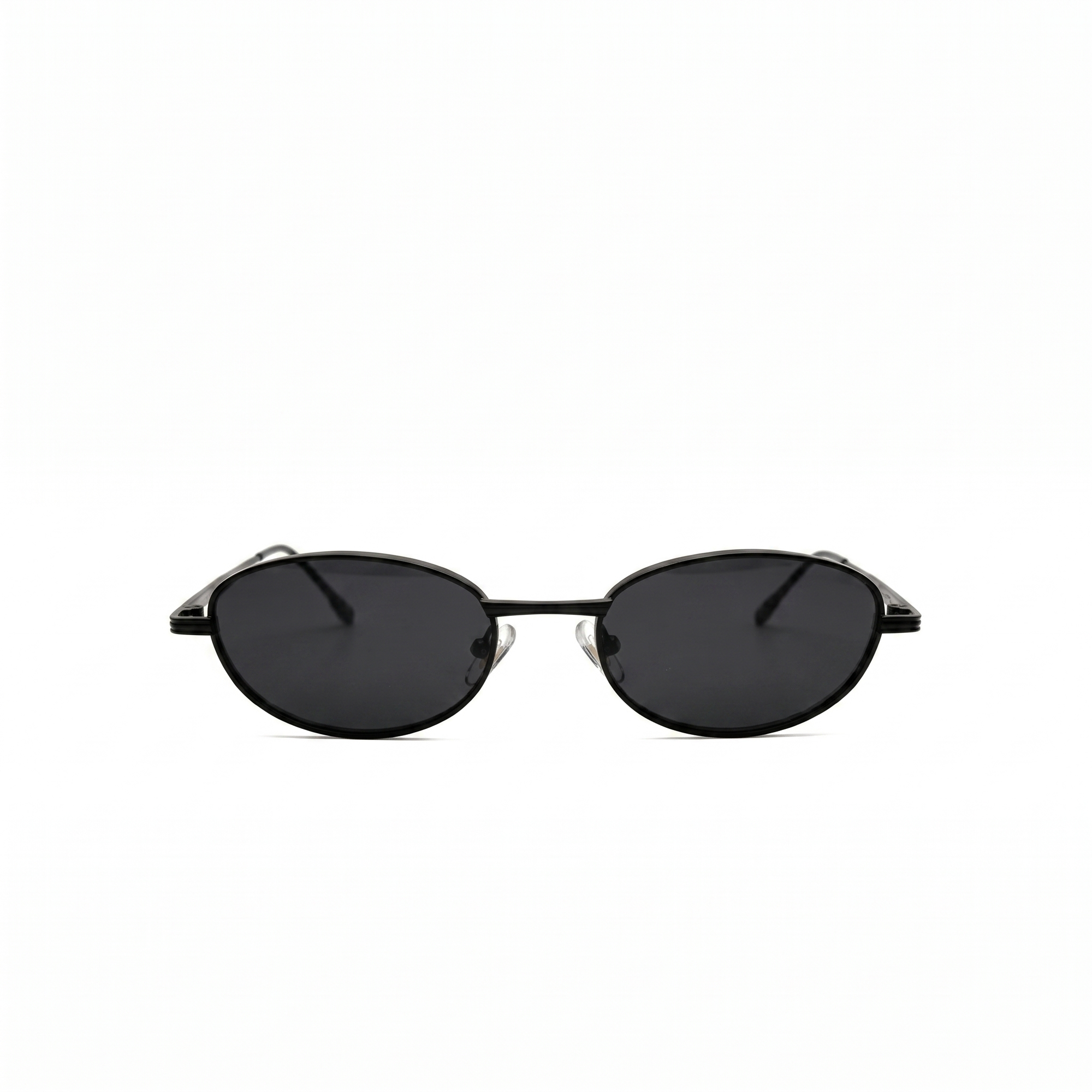 [ Orbit ] Oval Sleek Sunglasses : Black/black - projectshades