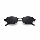 [ Orbit ] Oval Sleek Sunglasses : Black/black - projectshades