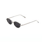 [ Orbit ] Oval Sleek Sunglasses : Black/silver - projectshades
