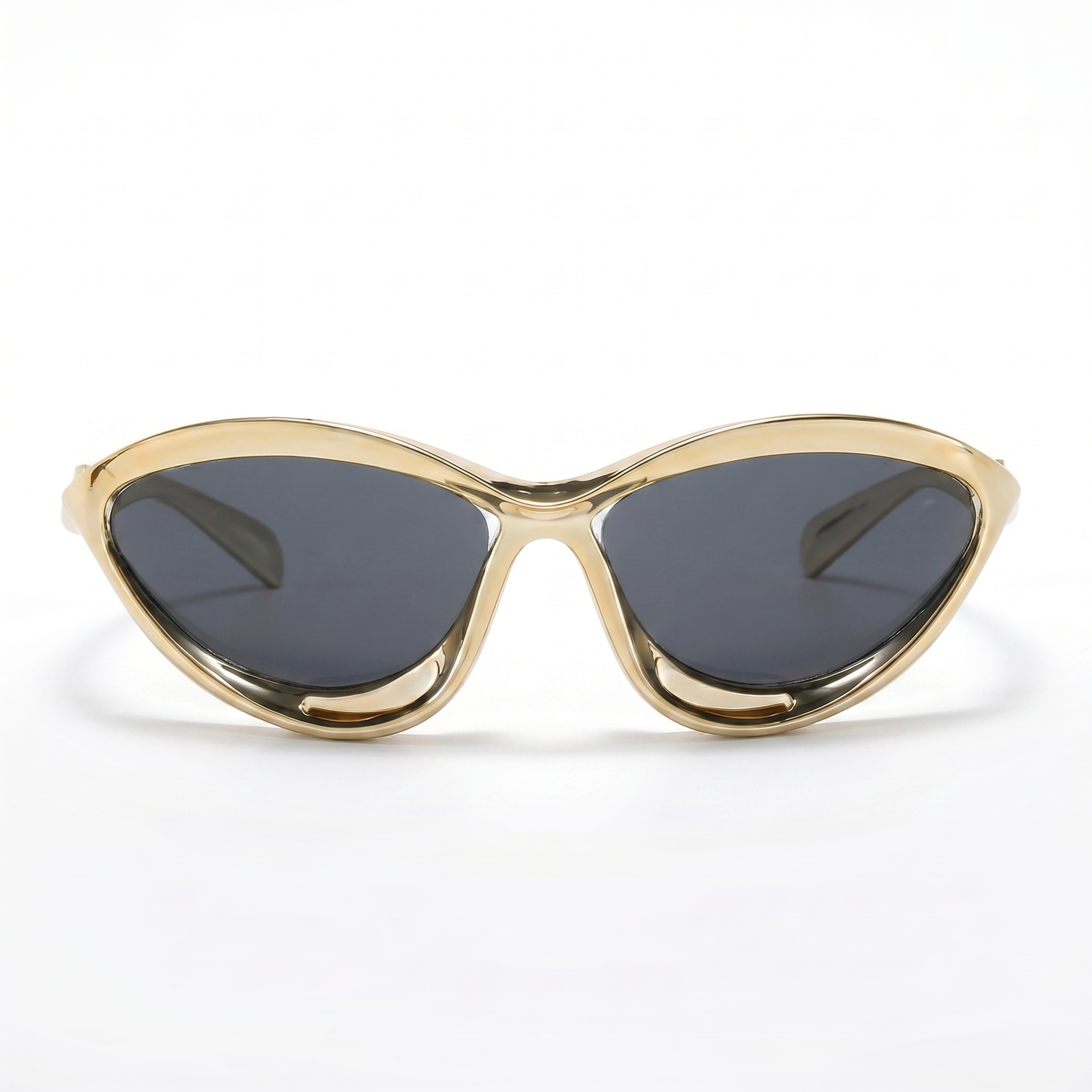 [ Venom ] Unisex Techno Sunglasses : Gold - projectshades