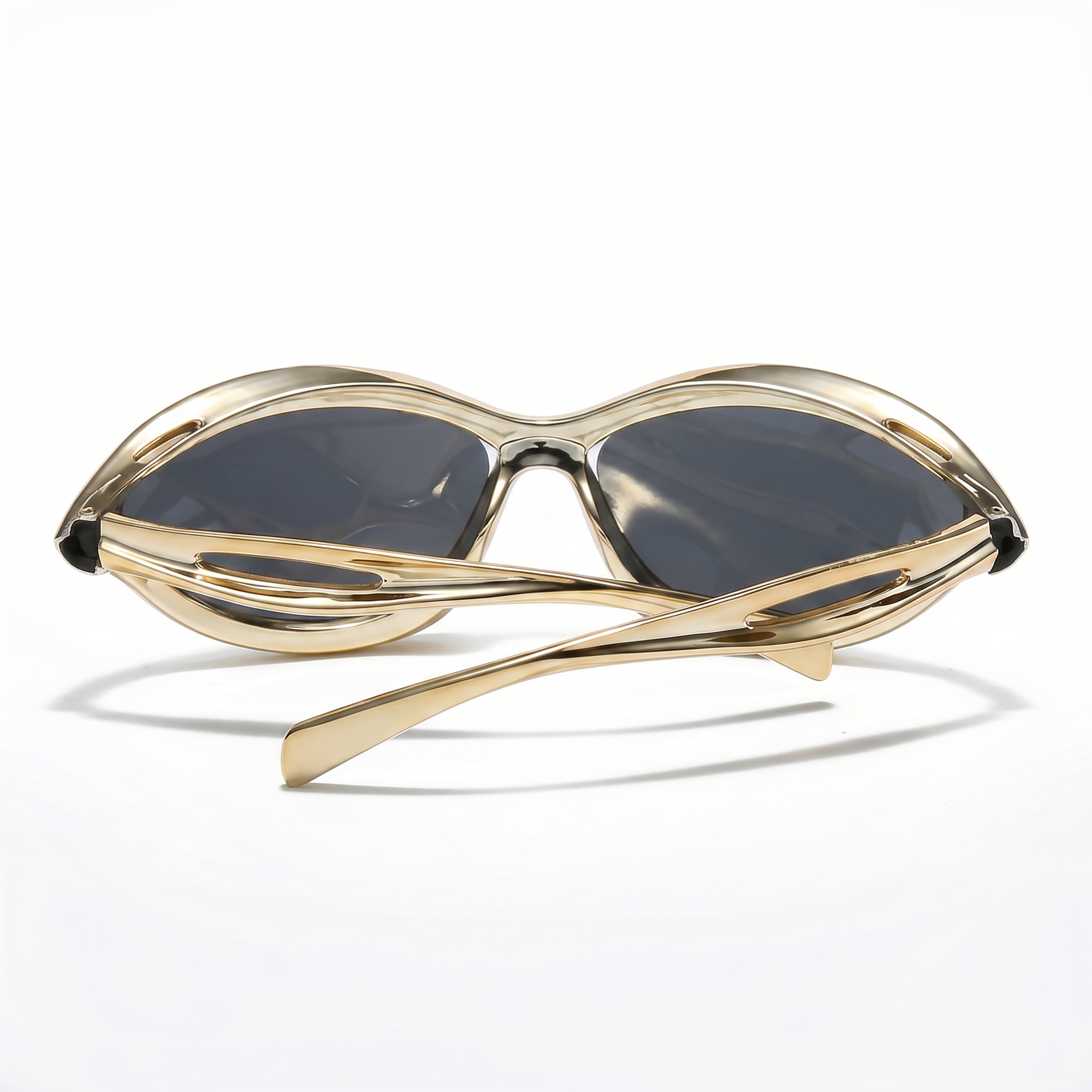 [ Venom ] Unisex Techno Sunglasses : Gold - projectshades