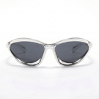 [ Venom ] Unisex Techno Sunglasses : Silver - projectshades