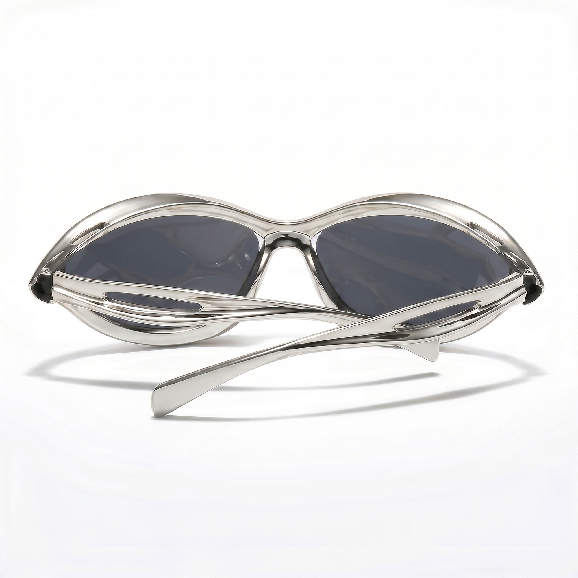 [ Venom ] Unisex Techno Sunglasses : Silver - projectshades