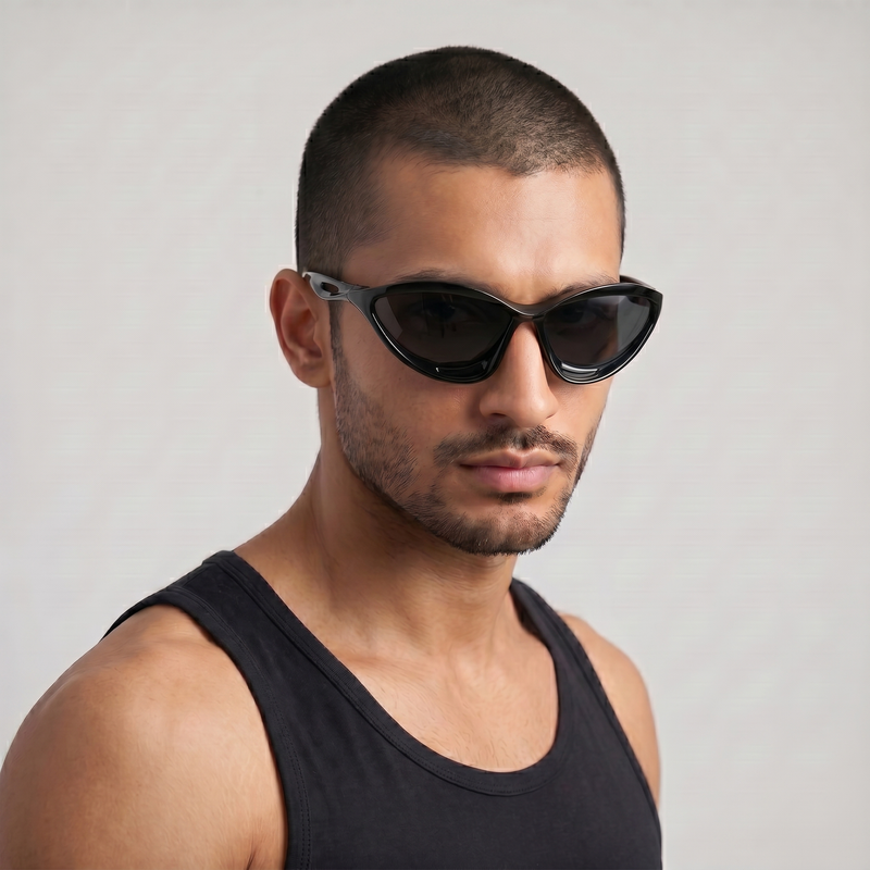[ Venom ] Unisex Techno Sunglasses : Black - projectshades
