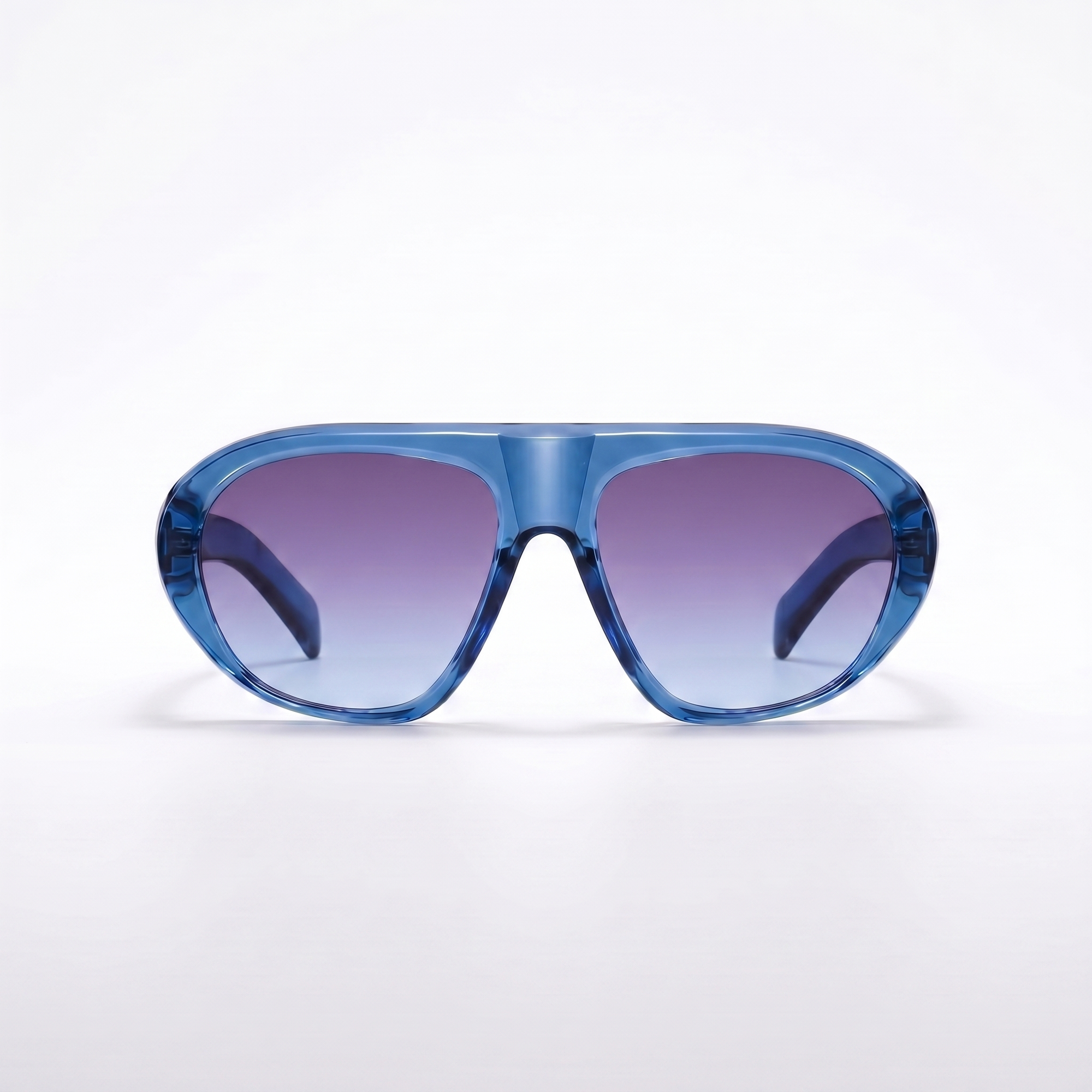 [ Toronto ] Oversized Y2k Sunglasses : Blue - projectshades
