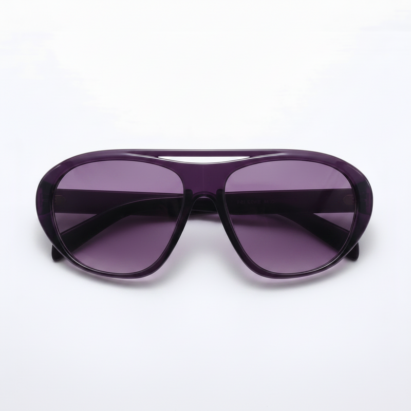 [ Toronto ] Oversized Y2k Sunglasses : Purple - projectshades