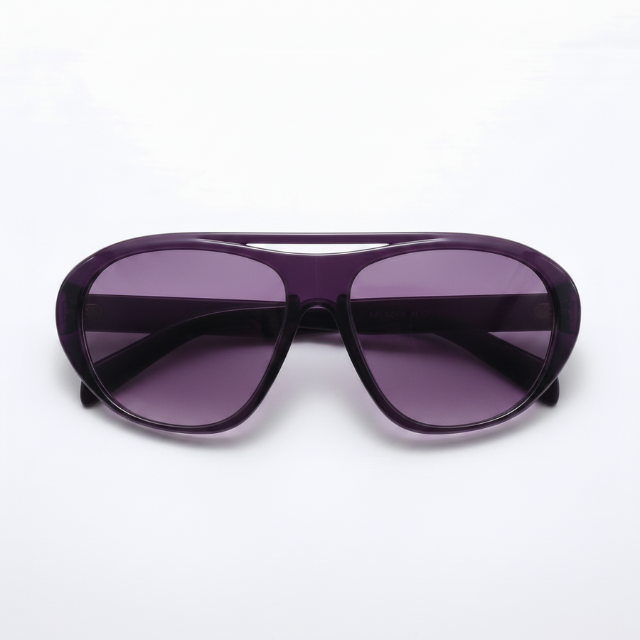 [ Toronto ] Oversized Y2k Sunglasses : Purple - projectshades