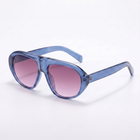 [ Toronto ] Oversized Y2k Sunglasses : Blue - projectshades
