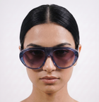 [ Toronto ] Oversized Y2k Sunglasses : Blue - projectshades
