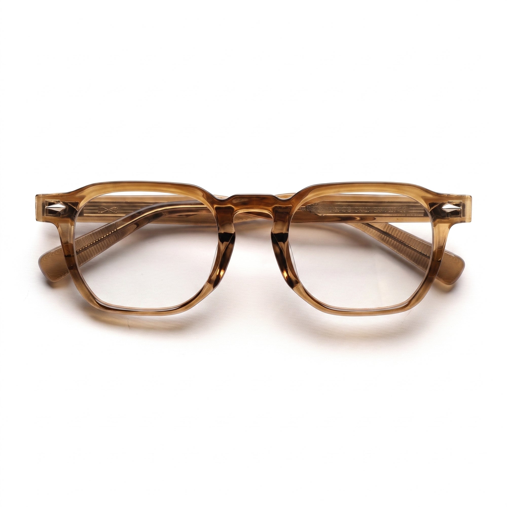 [ Sterling ] Luxe Round Eyeglasses - Clear/Brown