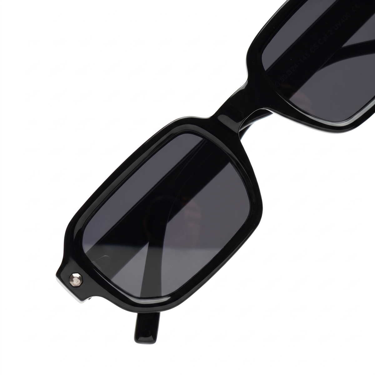 [ Prometheus ] Classic Rectangular Sunglasses : Black