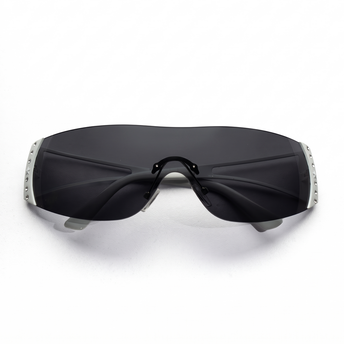[ Tryst ] Wraparound Oversized Sunglasses : Black