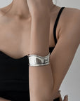 [ Mykonos ] Cuff Silver Bangles - projectshades