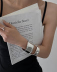 [ Mykonos ] Cuff Silver Bangles - projectshades