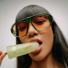 [ Toronto ] Oversized Y2k Sunglasses : Green