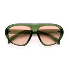 [ Toronto ] Oversized Y2k Sunglasses : Green