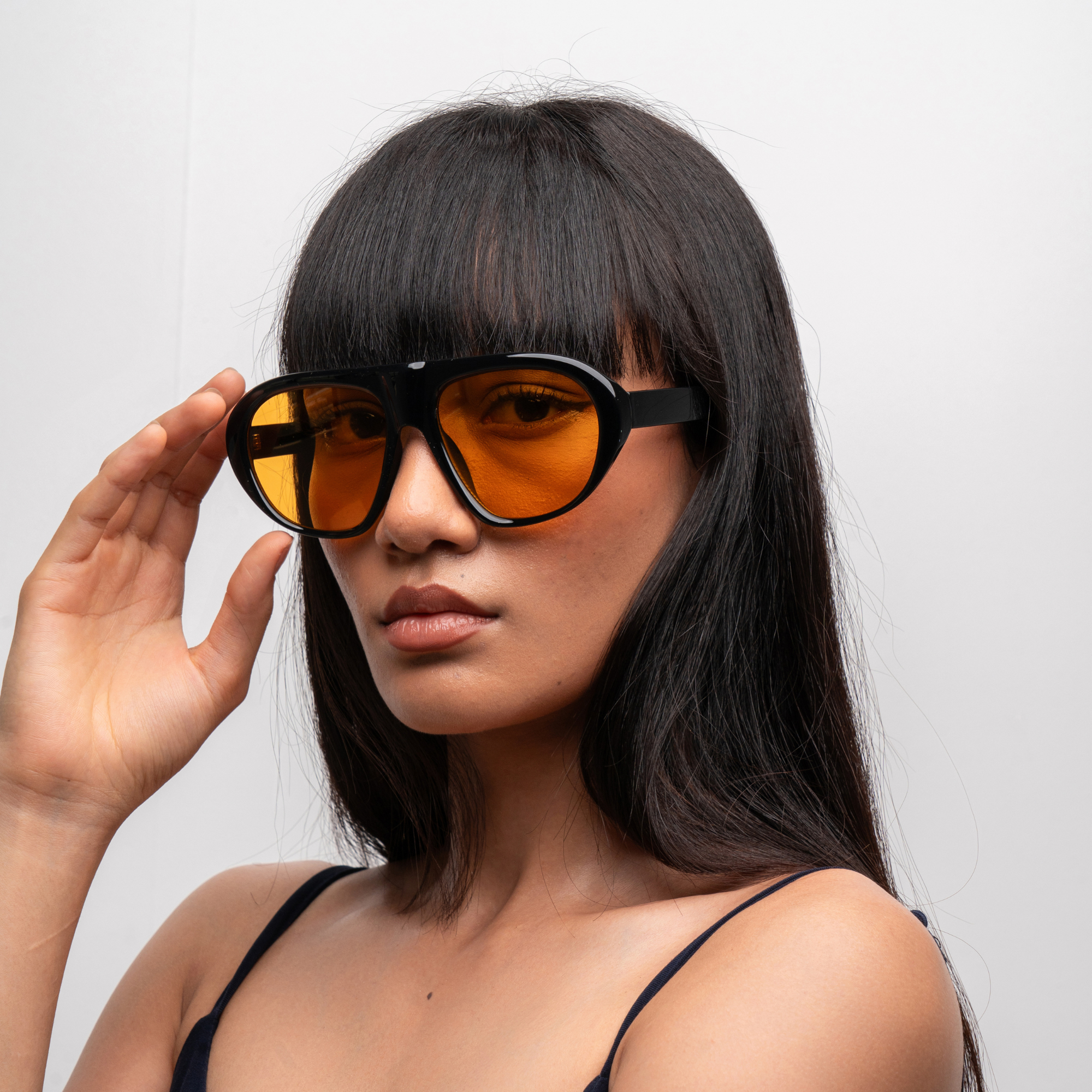 [ Toronto ] Oversized Y2k Sunglasses : Orange